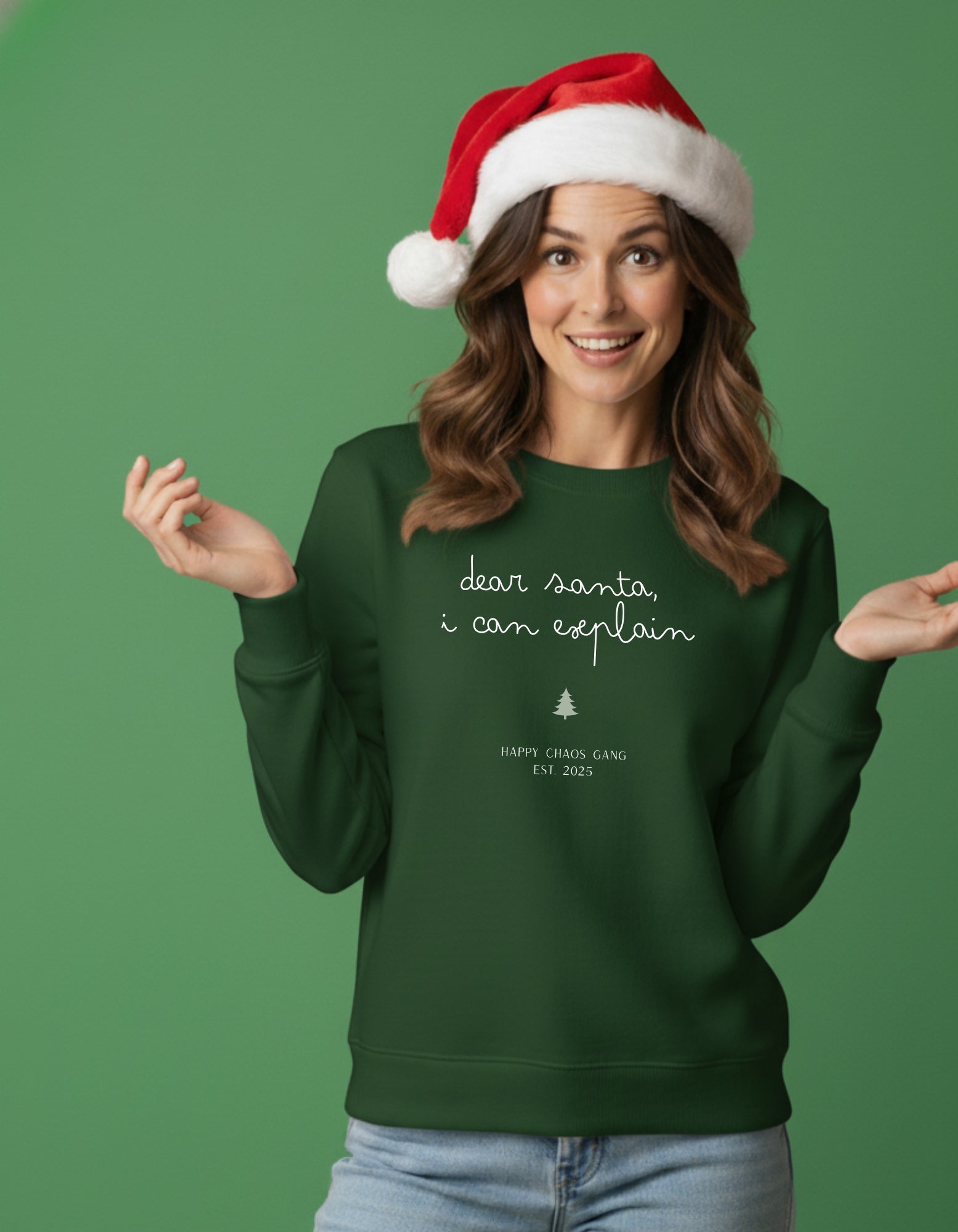 Dear Santa, I Can Explain Adult Sweater