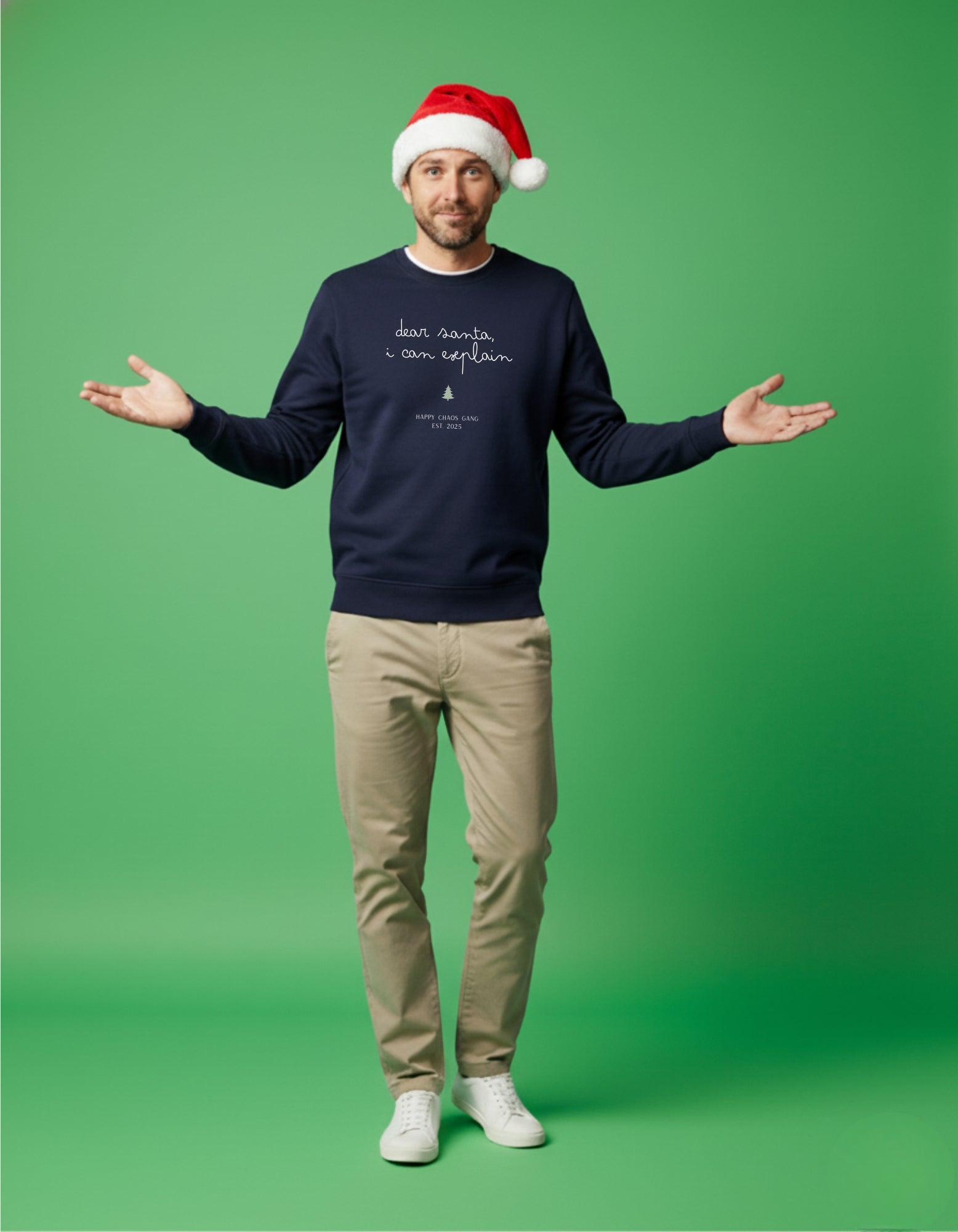 Dear Santa, I Can Explain Adult Sweater